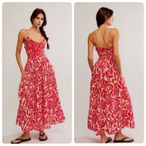 Free People SWEET NOTHINGS MIDI DRESS SIZE XSMALL